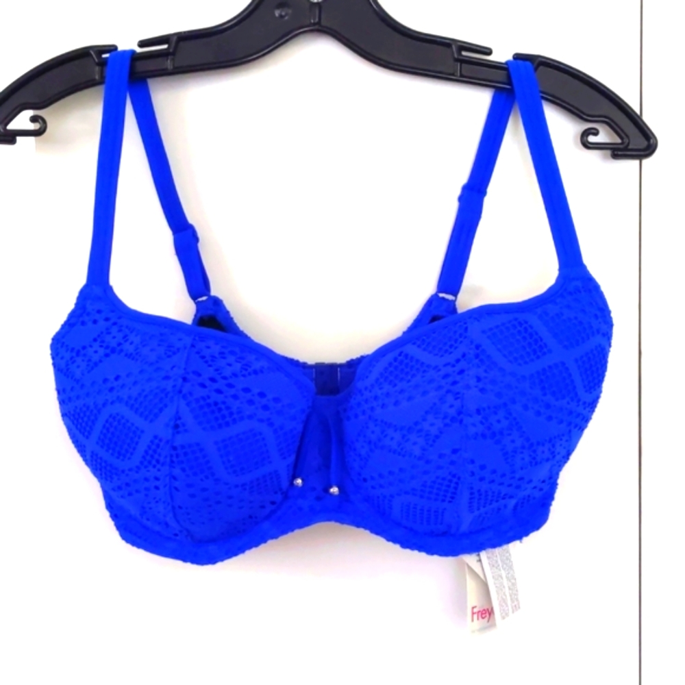 Freya Sundance Sweetheart Padded Bikini Top. Cobalt Blue. Multiple Sizes.